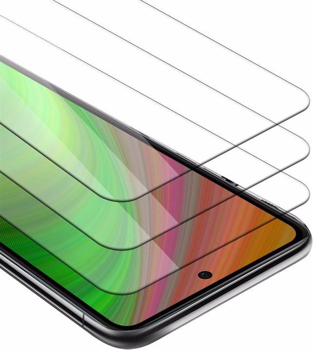 Actual product image Cadorabo Display protection glass (3 Piece, Samsung Galaxy A72, Samsung Galaxy A72 5G)
