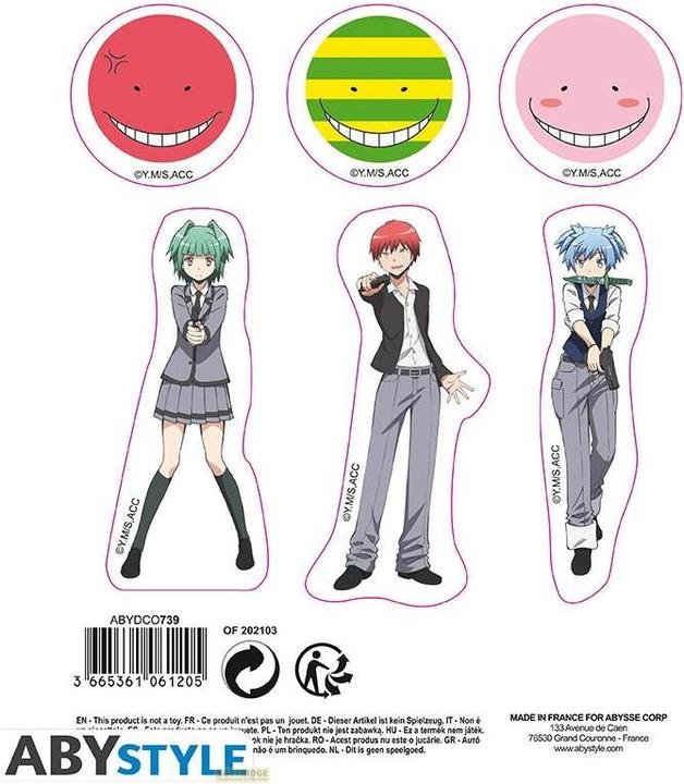 Produktbild ABYstyle ASSASSINATION CLASSROOM - Stickers - 16x11cm 2 sheets - Koro X5