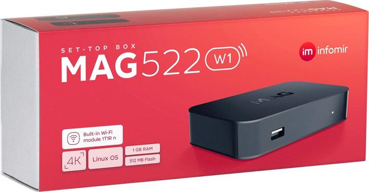 Produktbild infomir MAG 522 W1 (0.51 GB, IPTV, Festplatte)