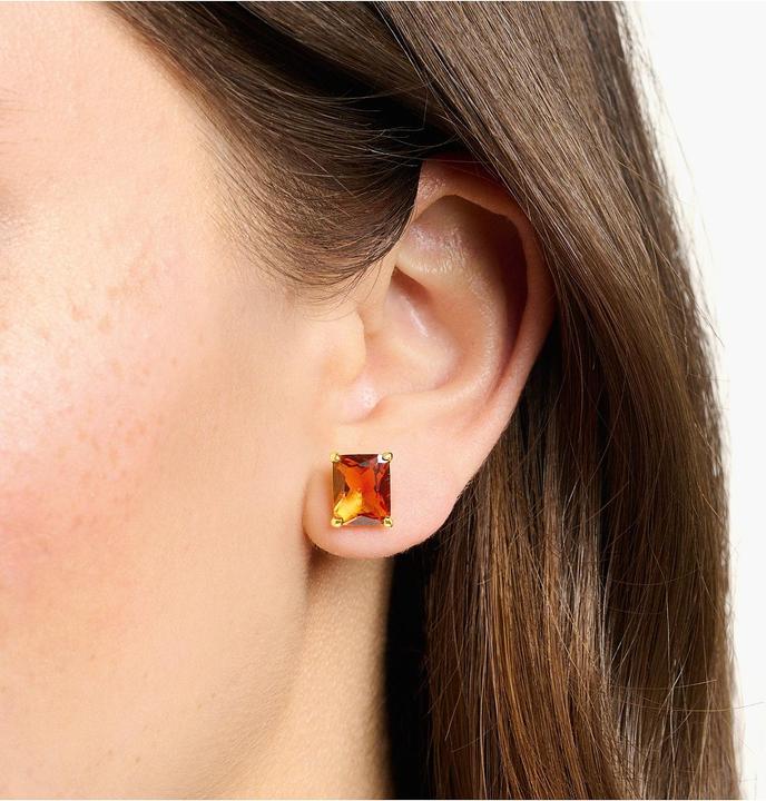 Immagine prodotto Thomas Sabo Orecchini con pietra arancione, oro (Argento 925)