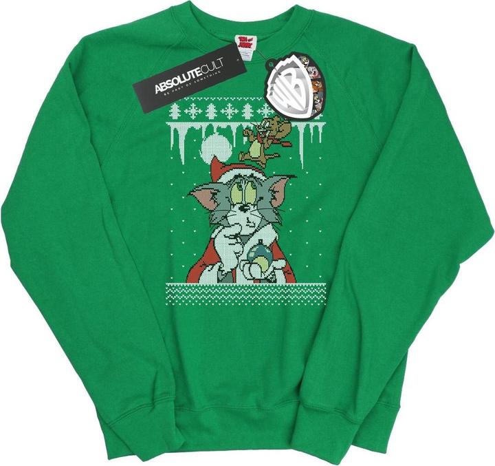 Tom & Jerry Christmas Fair Isle Sweatshirt (L)