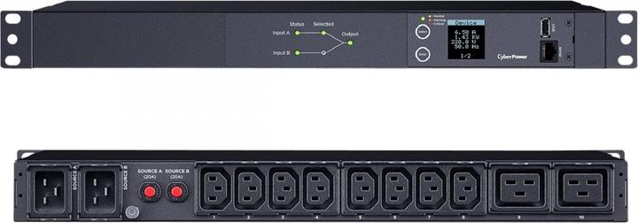 Image du produit Cyberpower PDU ATS Commutateur 2xIEC-C19 8xIEC-C13