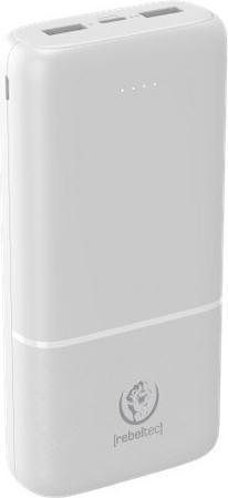 Produktbild Rebeltec powerbank P20 10W 20000mAh weiss (20000 mAh, 10 W, 74 Wh)