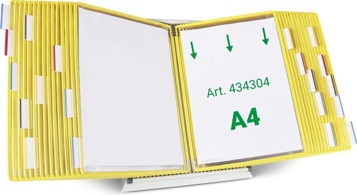 Tarifold Sichttafelsystem 434304 DIN A4 gelb mit 30 St. Sichttafeln