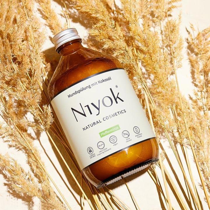 Immagine prodotto Niyok Collutorio all'olio di cocco e menta piperita (500 ml, Collutorio)
