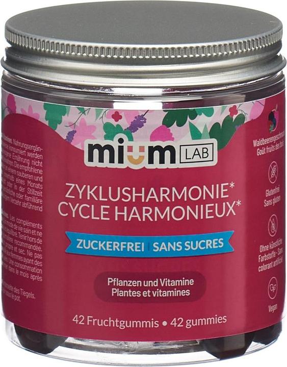 Mium Lab Vitamingummis Zyklusharmonie (42 Stück, Gummies, 140 g)