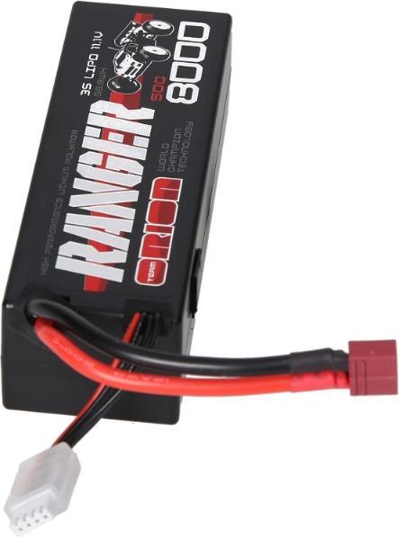 Immagine prodotto Team Orion 3S 50C Ranger LiPo Battery (11.1V/8000mAh) T-Plug (11.10 V, 8000 mAh)