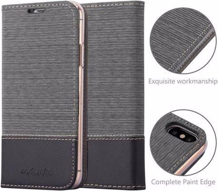 Produktbild Cadorabo Book Jeans Optik Cover (Apple iPhone X)