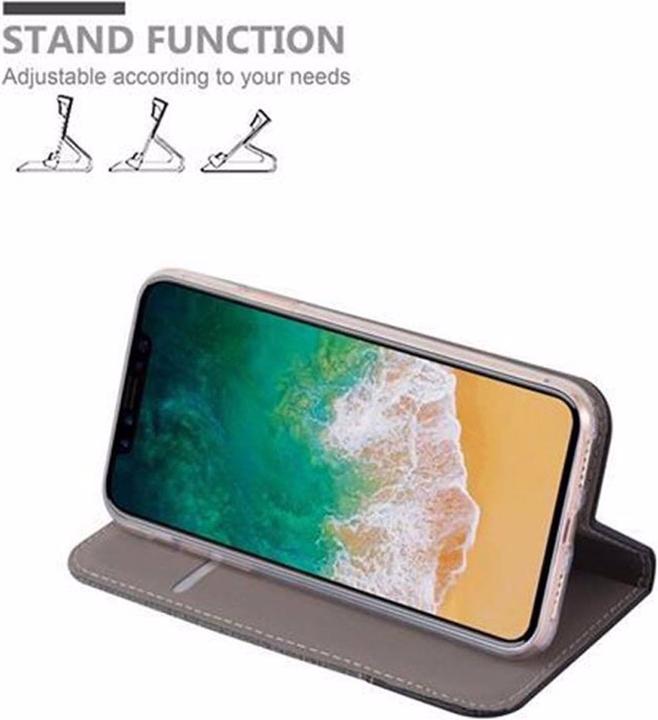 Produktbild Cadorabo Book Jeans Optik Cover (Apple iPhone X)