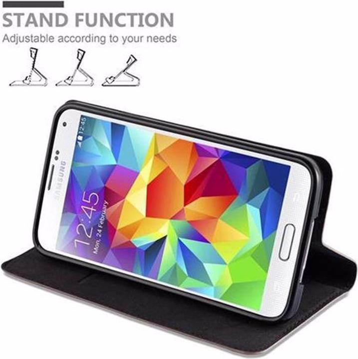 Produktbild Cadorabo Book Invisible Magnet Cover (Samsung Galaxy S5 Neo, Samsung Galaxy S5)