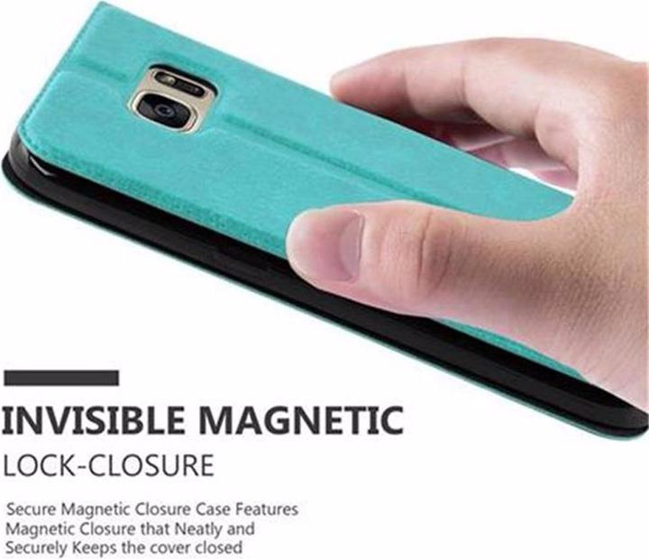 Actual product image Cadorabo Book with View double window cover (Samsung Galaxy S7)