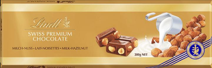 Image du produit Lindt Tablette de chocolat au lait noisette (300 g)