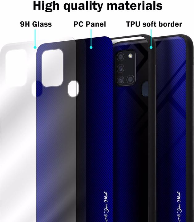 Image du produit Cadorabo TPU Couverture en verre rayé (Samsung Galaxy A21s)