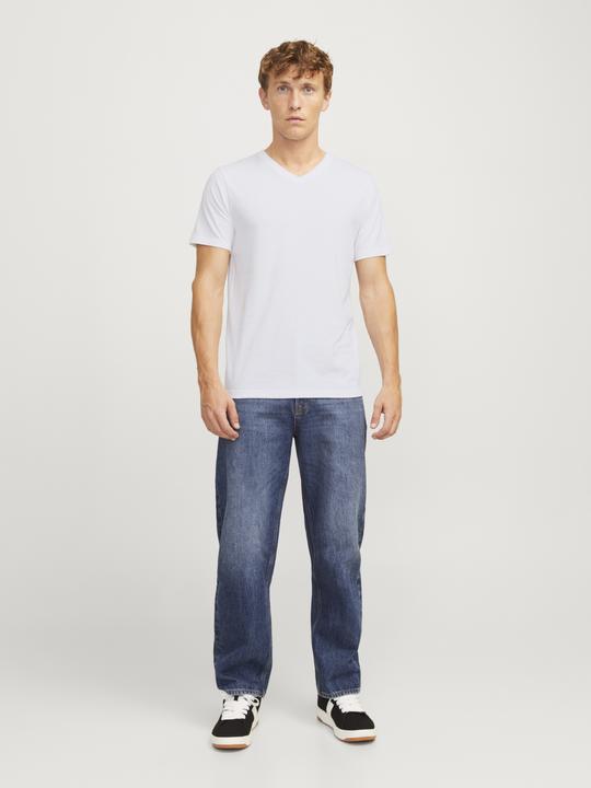 Immagine prodotto Jack & Jones Maglietta con scollo a V monocolore in confezione da 3 pezzi (XL)