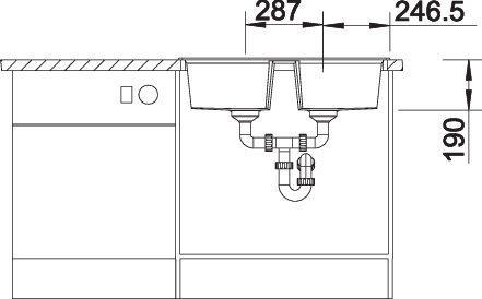 Produktbild Blanco Lexa 8 (Aufsatzspülbecken, 78 cm, 50 cm)