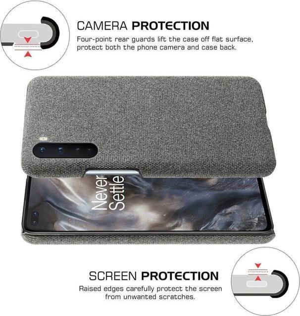 Produktbild MU Style Hardcase mit Stoffrückseite (OnePlus Nord)
