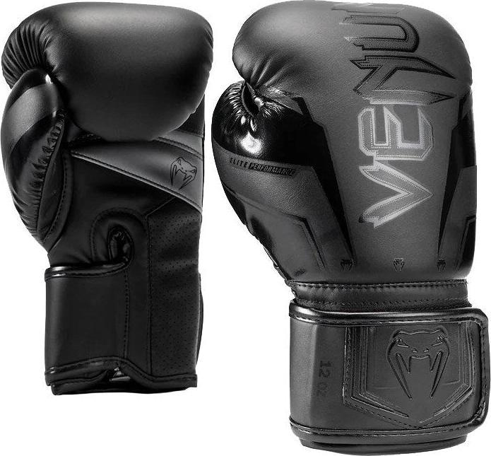 Venum Elite Evo Boxing Gloves - Black/Black - 14 Oz (14 OZ, Taille unique)