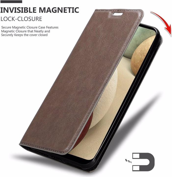 Immagine prodotto Cadorabo Copertina magnetica invisibile del libro (Samsung Galaxy A12, Samsung Galaxy M12)
