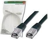 Produktbild Digitus CAT5e SF-UTP Patchk.,1m, SW (SF/UTP, CAT5e, 1 m)