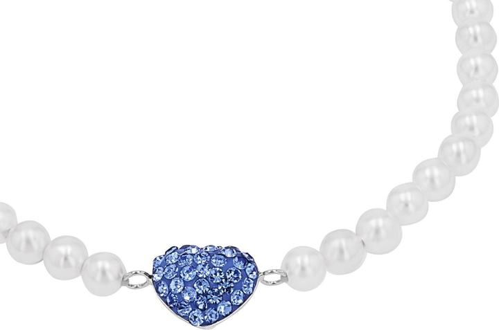 Immagine prodotto Amor Bracciale da donna, argento 925, cristallo sintetico, perla conchiglia | cuore (18 cm, Argento 925)