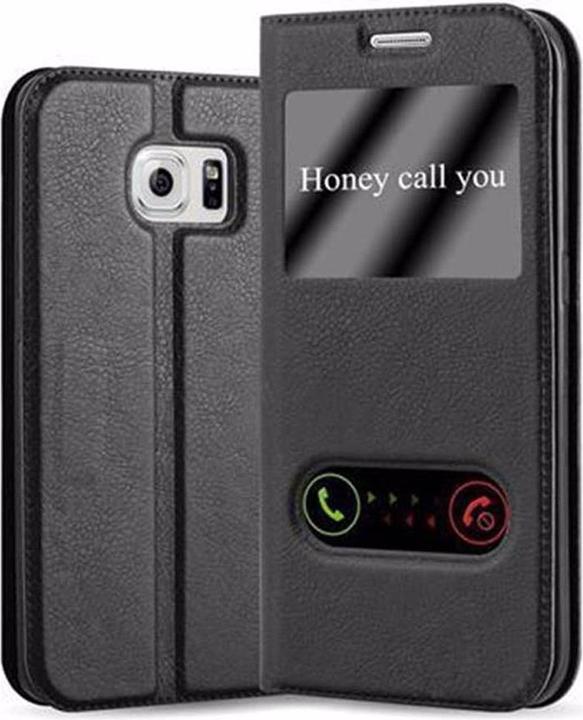 Produktbild Cadorabo Book mit View Doppelfenster Cover (Samsung Galaxy S6 Edge)