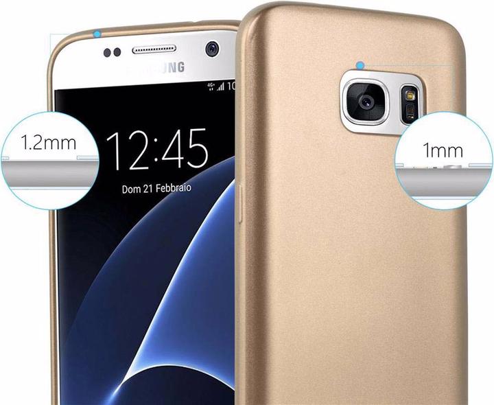 Actual product image Cadorabo TPU Matt Metallic Cover (Samsung Galaxy S7)