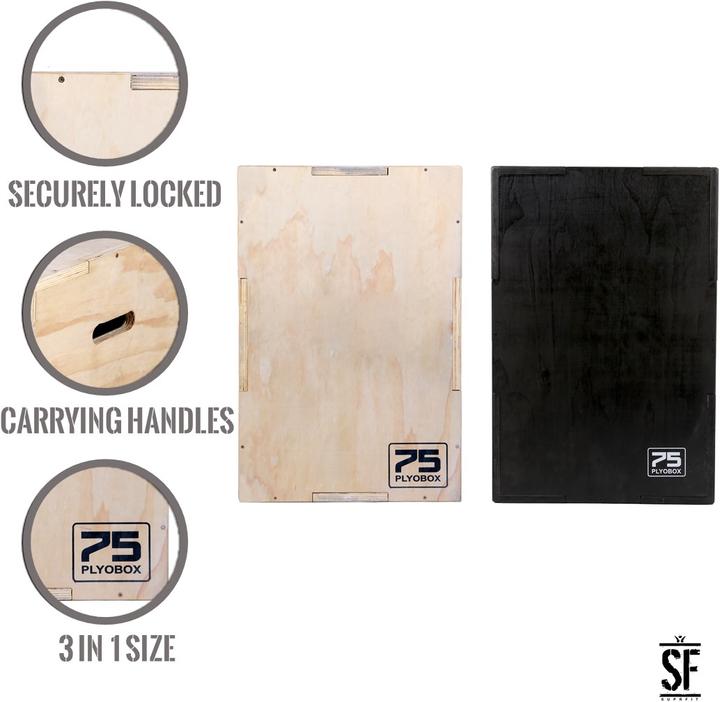 Actual product image Suprfit Baltrun Wooden Plyobox 3 in 1