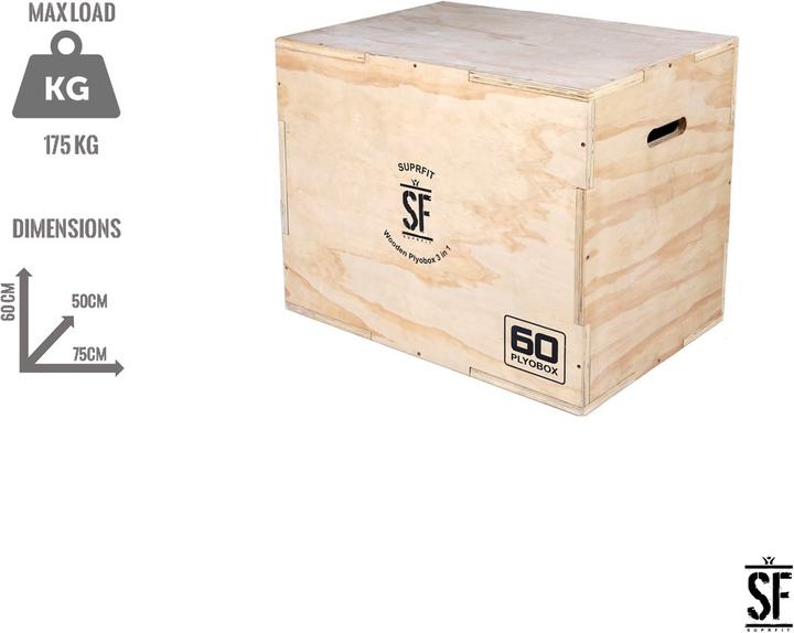 Actual product image Suprfit Baltrun Wooden Plyobox 3 in 1