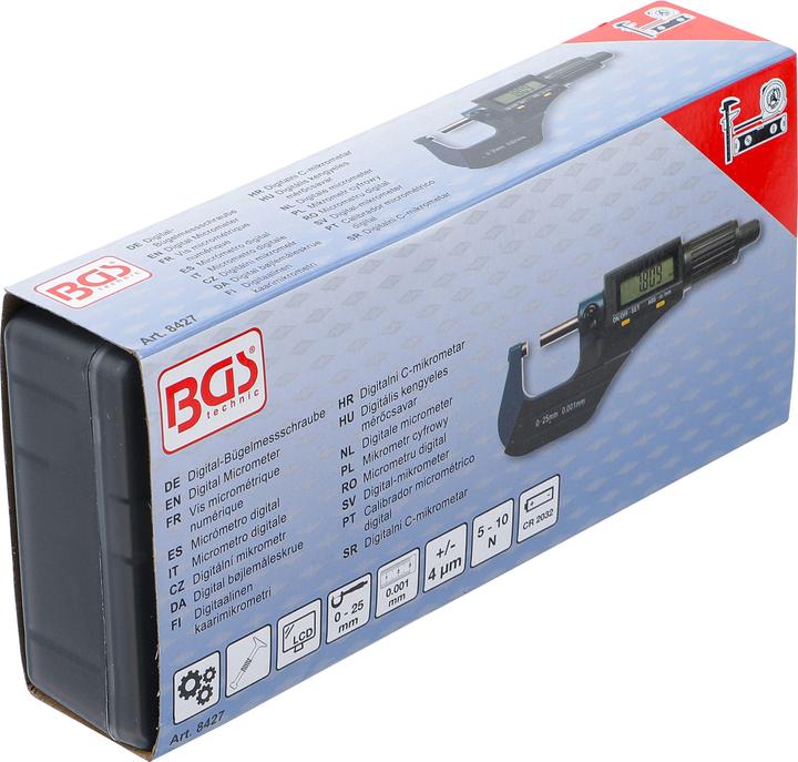 Produktbild BGS Digital-Bügelmessschraube 0 - 25 mm