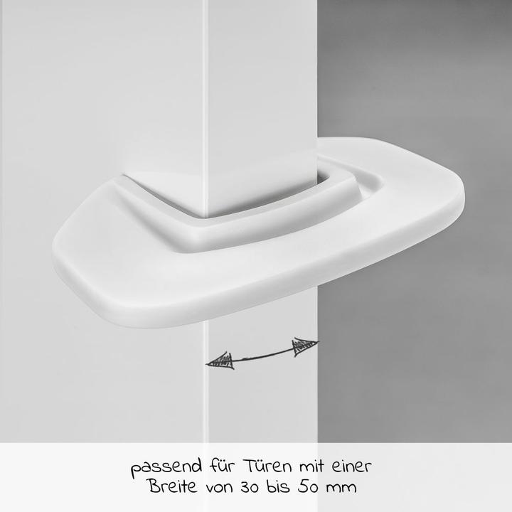Image du produit Coona Butoirs de porte et anti-pince-doigts Lot de 3 - blanc Sécurité enfants