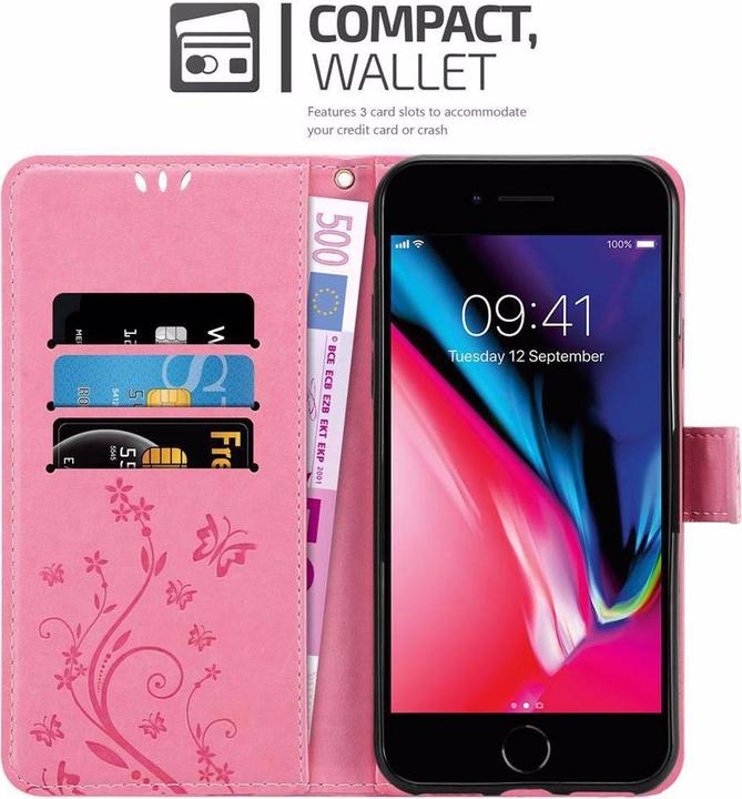 Image du produit Cadorabo Couverture du livre de fleurs (Apple iPhone 7, Apple iPhone SE (2ème génération))