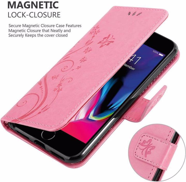 Image du produit Cadorabo Couverture du livre de fleurs (Apple iPhone 7, Apple iPhone SE (2ème génération))