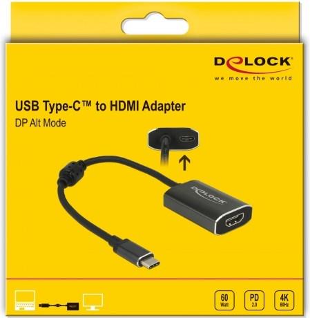 Actual product image Delock USB Type-C to (USB-C, HDMI, 20 cm)