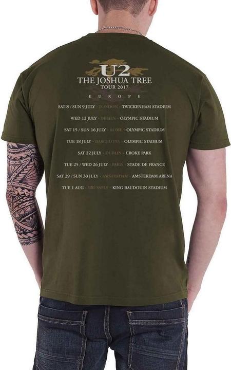 Actual product image Universal Textiles Unisex Adult Joshua Tree Back Print T-Shirt (S)