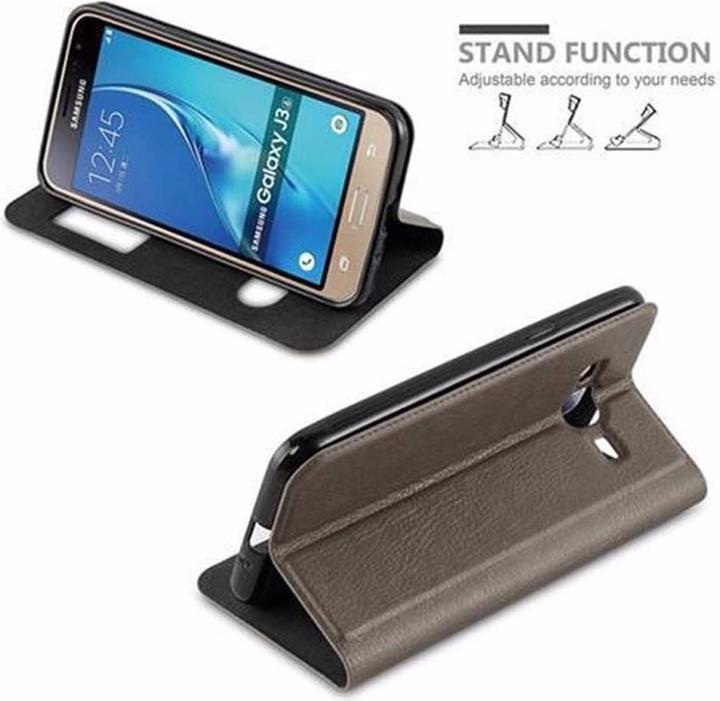 Produktbild Cadorabo Book mit View Doppelfenster Cover (Samsung Galaxy J3 (2016))