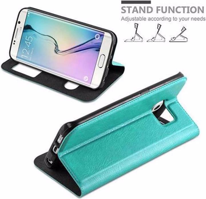 Produktbild Cadorabo Book mit View Doppelfenster Cover (Samsung Galaxy S6 Edge)