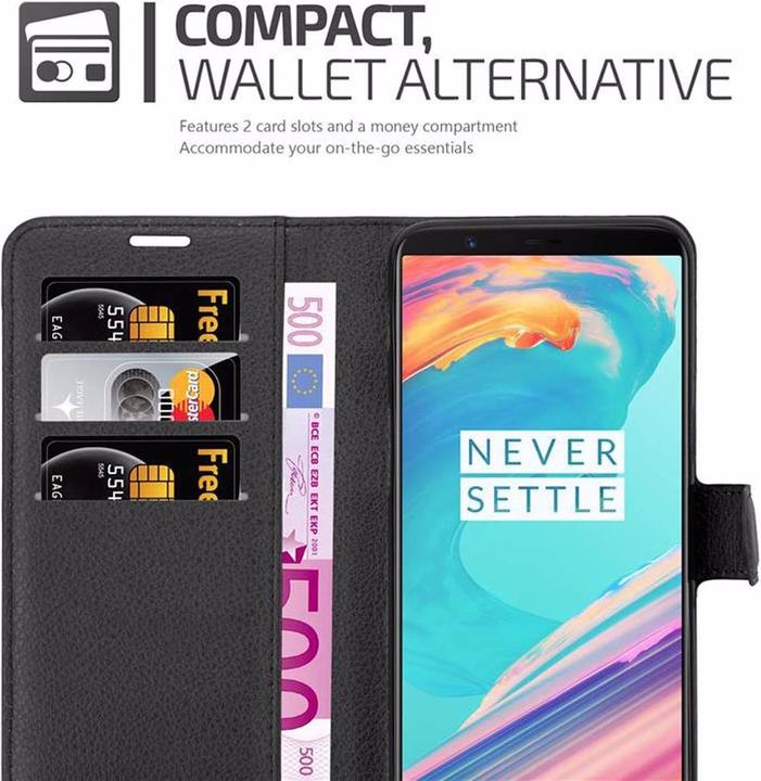 Actual product image Cadorabo Book with stand function cover (OnePlus 5T)