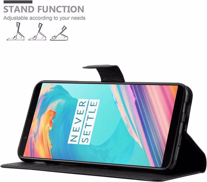 Actual product image Cadorabo Book with stand function cover (OnePlus 5T)