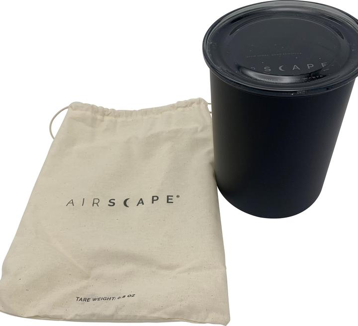 Actual product image Airscape Coffee tin medium black matt (1.89 l)