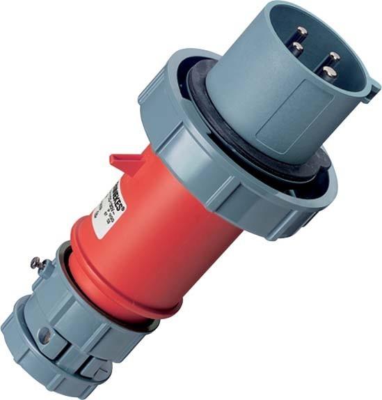 Image du produit Mennekes MEN 3841 Prise PowerTOP 32A 4p 400V avec connecteur. Décharge de traction