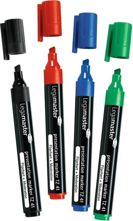 Legamaster Moderation Marker TZ41 Set of 4 (Multicolor, 5 mm, 4 x)