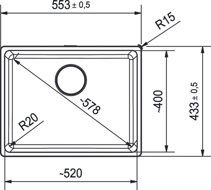 Productafbeelding Franke 125.0683.234 (30.90 cm, 60 cm)