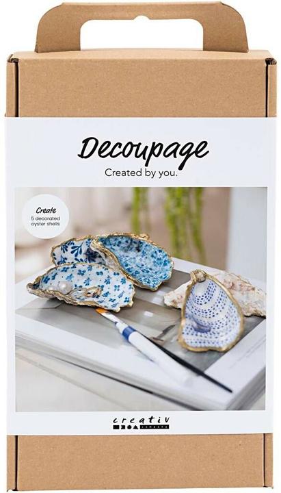 Creativ Company Bastelset Decopatch Muscheln-Schalen