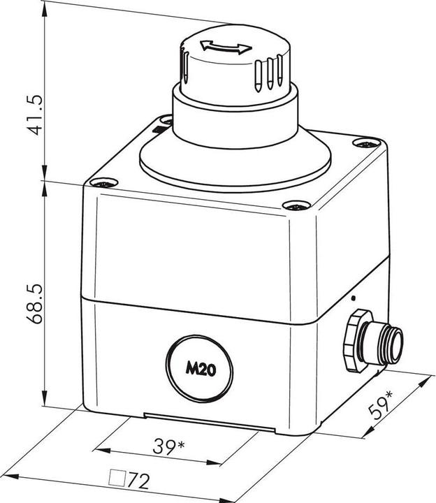 Produktbild Schlegel Not-Aus-Schalter IP65 1St.