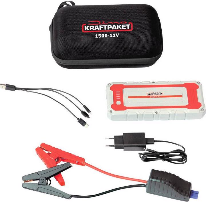 Produktbild Dino Schnellstartsystem, Starthilfekabel 12V 1500A 62.9Wh 136150 Starthilfestrom (12 V)= (1500 A, 4250 mAh)