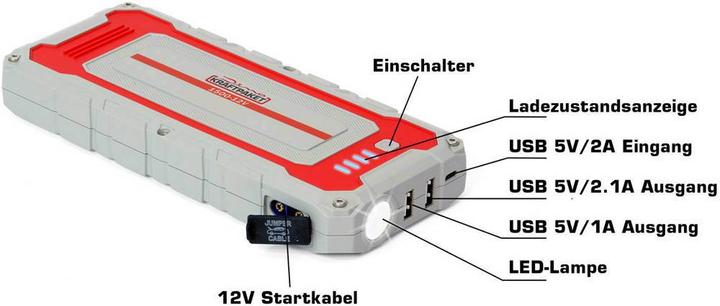 Produktbild Dino Schnellstartsystem, Starthilfekabel 12V 1500A 62.9Wh 136150 Starthilfestrom (12 V)= (1500 A, 4250 mAh)
