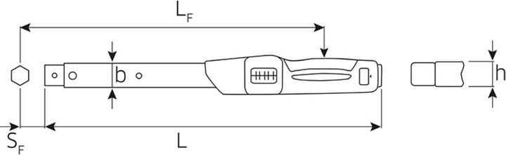 Actual product image Stahlwille Torque wrench (200 Nm, 1000 Nm)