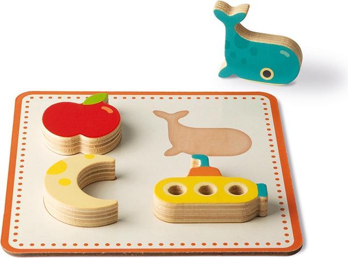 Produktbild Janod J05318 Memory-Tastspiel, lehrreiches Familienspiel, für Kinder ab 3 Jahren (Italienisch, Englisch, Spanisch, Deutsch, Niederländisch, Französisch)