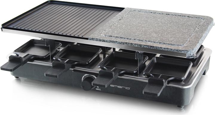 Image du produit Emerio Grill à raclette avec plaque en pierre, 8 personnes