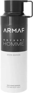 Actual product image Armaf Odyssey Homme White Edition Body Spray 200ml (Spray, 200 ml)